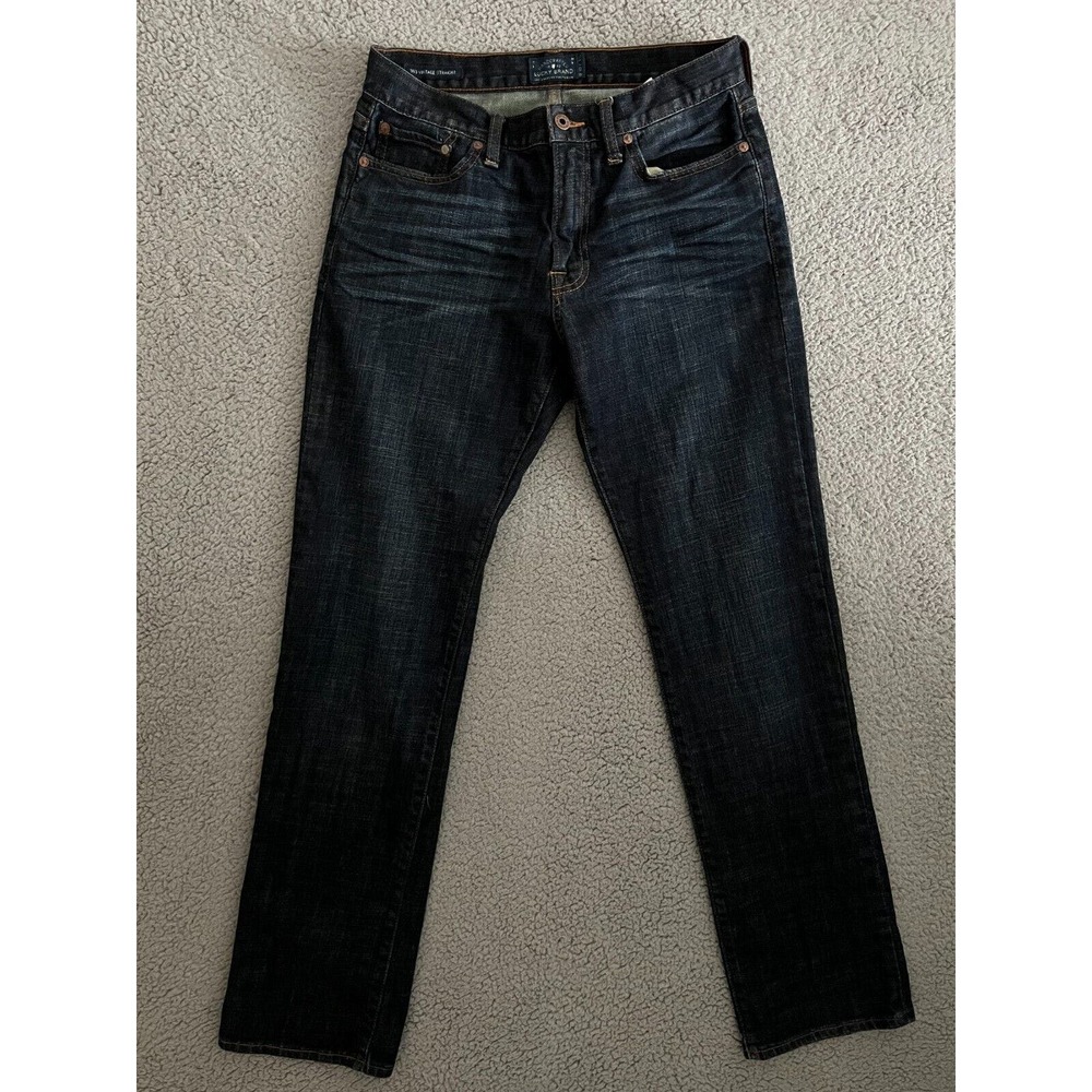 Lucky Brand Jeans Mens 30X32 Blue 363 Vintage Straight Preppy Stretch Dark Denim
